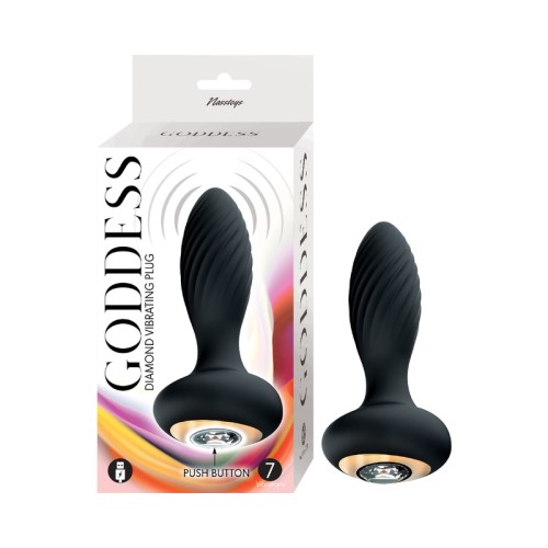 Plug Vibrador Goddess Diamond Negro