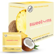 Sweetums Pina Colada Intimate Wipes 10-Pack