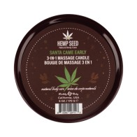 Earthly Body Hemp Seed Holiday Massage Candle