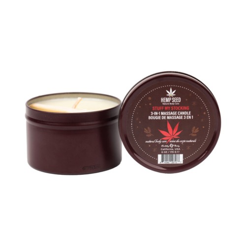 Earthly Body Hemp Seed Holiday 3-in-1 Massage Candle