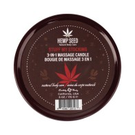 Earthly Body Hemp Seed Holiday 2024 3-in-1 Massage Candle