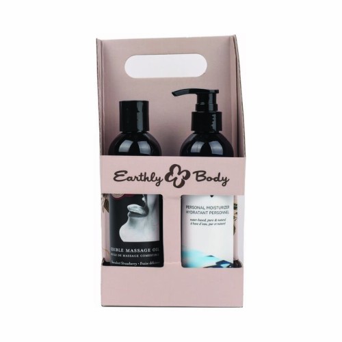 Earthly Body Hemp Seed Strawberry Holiday Caddy