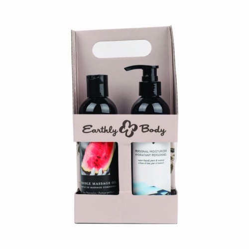 Earthly Body Hemp Seed Massage Oil Set