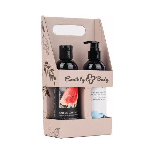 Earthly Body Hemp Seed Massage Oil Set