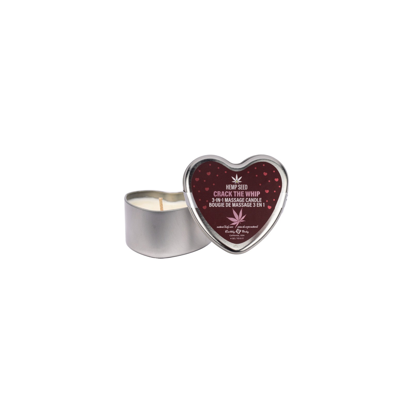 Earthly Body Hemp Seed Valentine Candle