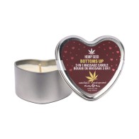 Earthly Body Hemp Seed 3-in-1 Massage Candle Bottom's Up