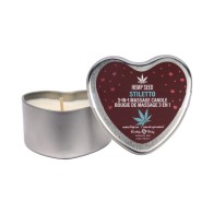 Earthly Body Hemp Seed Valentine Massage Candle