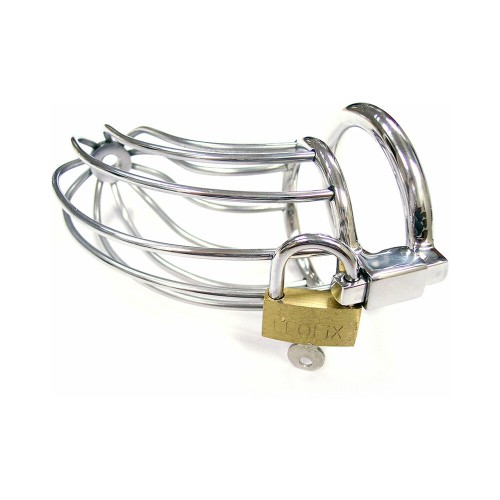 Rouge Stainless Cock Cage with Padlock for Chastity