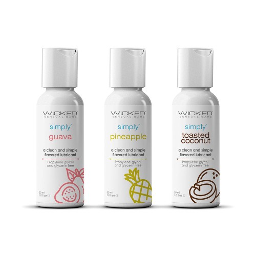 Wicked Simply Aqua Trio Tropical Lubricantes