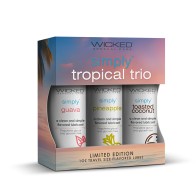 Wicked Simply Aqua Trio Tropical Lubricantes