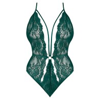 Magic Silk Evermore Plunge Teddy Emerald - Queen Size