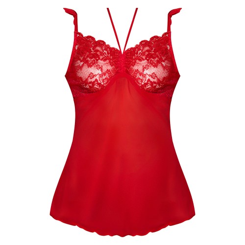 Magic Silk Sugar High Babydoll & Tanga Rojo L/XL