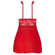 Magic Silk Sugar High Babydoll & Thong Set Red L/XL