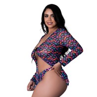 Conjunto de Chaqueta y Tanga Magic Silk Hazy Dayz