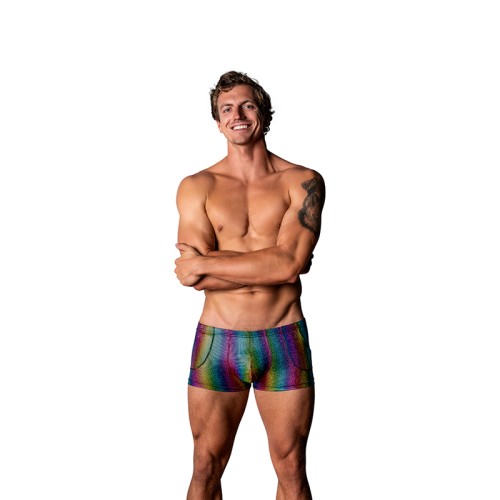 Male Power Pack & Play Pocket Short Rainbow