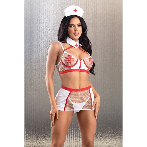 Fantasy Lingerie Nurse Costume Set for Playful Adventures