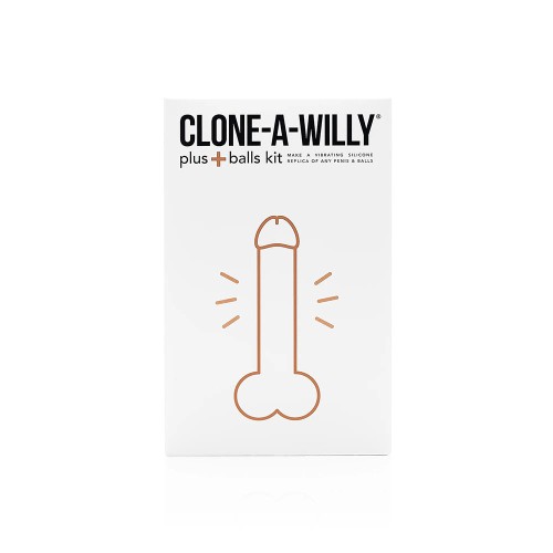 Clone-A-Willy Plus con Testículos Tono de Piel Media