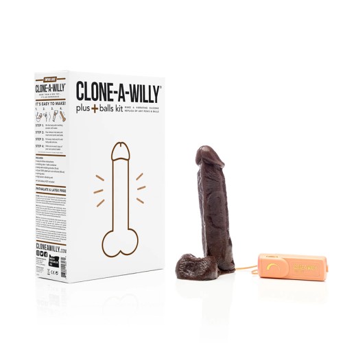 Kit de Dildo Clone-A-Willy Plus con Testículos