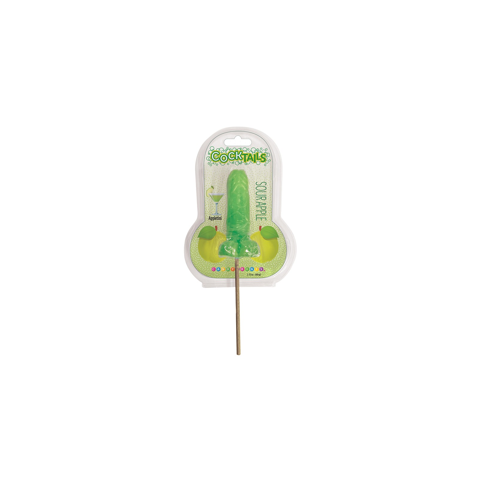 Sour Apple 3D Cocktail Lollipops