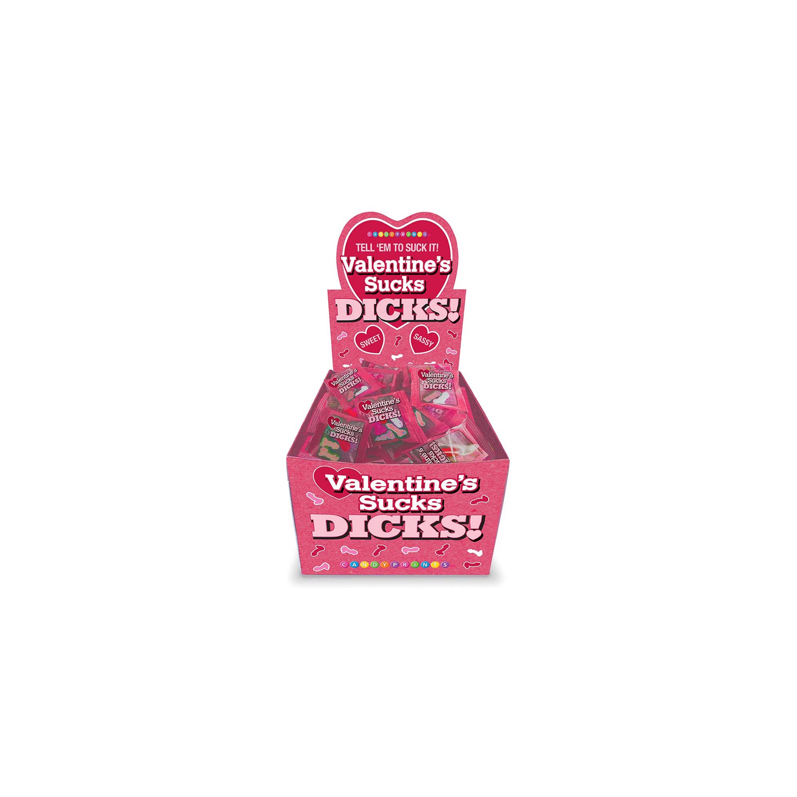 Expositor de Dulces Valentine's Sucks Dicks