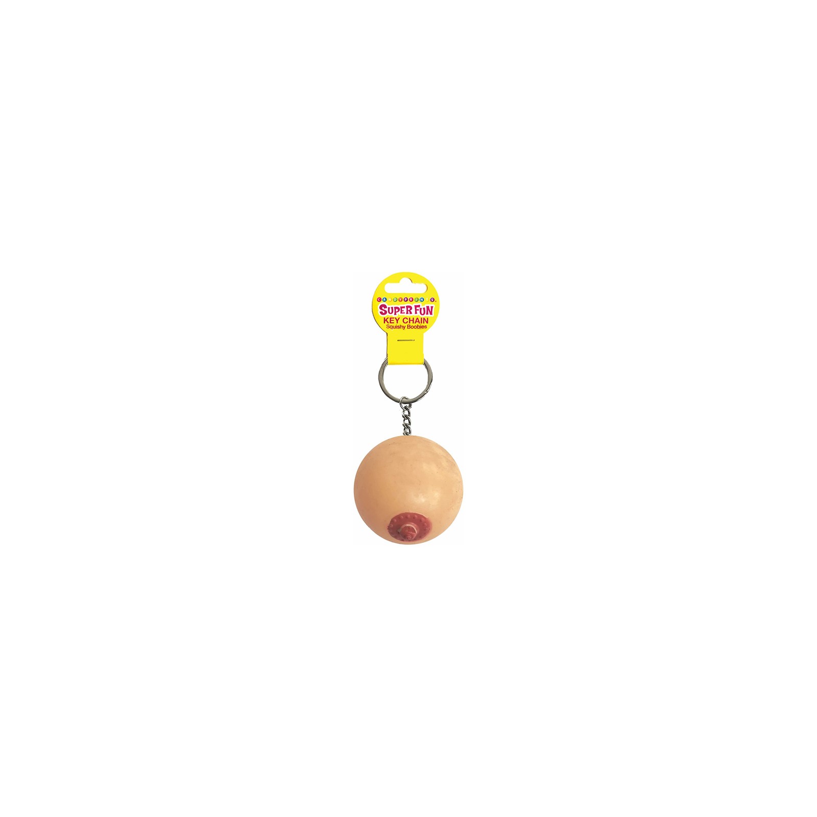 Super Fun Key Chain Squishy Breast - Playful Accessory