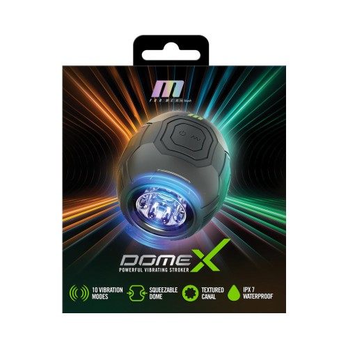 M for Men Dome X Vibrating Masturbator Black