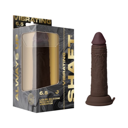 Shaft Vibrating Silicone Dildo Model J