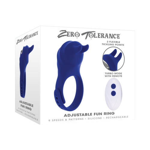 Zero Tolerance Adjustable Fun Ring Blue