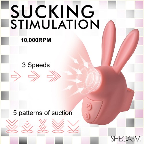 Shegasm Sucky Bunny Clit Stimulator - Pink