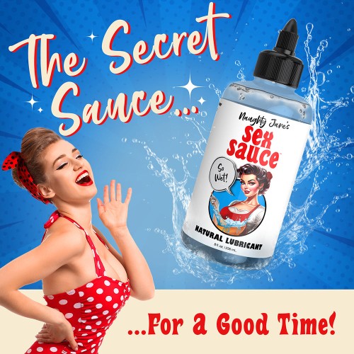 Lubricante Natural Naughty Jane's Sex Sauce 8 oz.