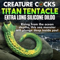 Dildo de Silicona Extra Largo Titan Tentacle para Juego de Fantasía