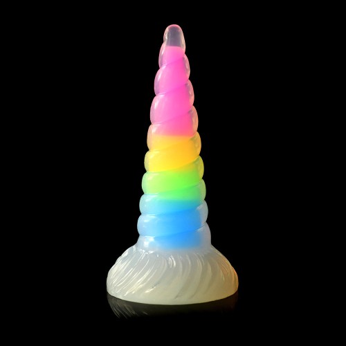 Creature Cocks Uni-Glow Glow-in-the-Dark Rainbow Dildo