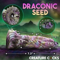 Creature Cocks Dragon Spawn Ovipositor Silicone Dildo with Eggs