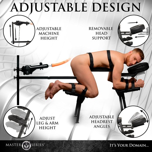 Master Series Obedience Bench with Sex Machine - Explore Pleasures