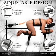 Master Series Obedience Bench with Sex Machine - Explore Pleasures