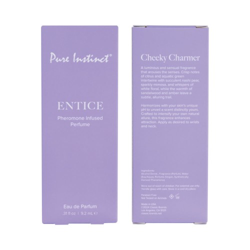 Perfume en Spray de Feromonas Pure Instinct Entice 0.31 oz