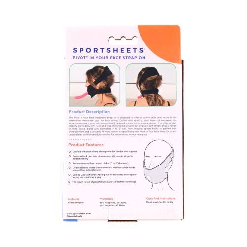 Sportsheets Pivot Strap On en tu Cara para la Comodidad Definitiva