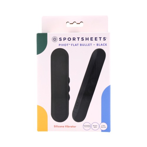 Sportsheets Pivot Flat Bullet Vibrator Black