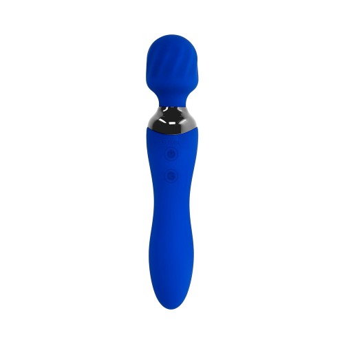 Vibrador de Varita de Doble Extremo Recargable Elegante para Placer Intenso