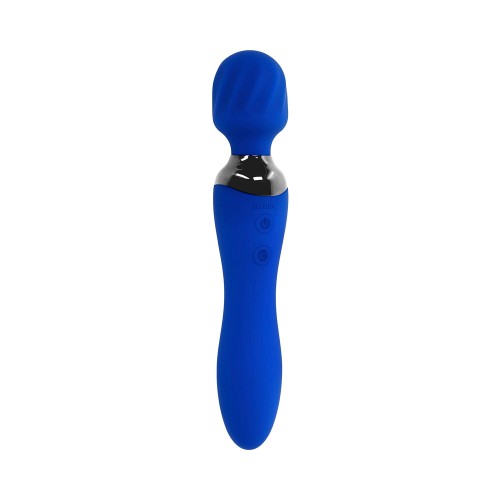 Stylish Rechargeable Dual-Ended Wand Vibrator for Intense Pleasure