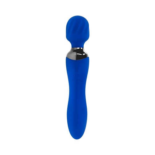 Vibrador de Varita de Doble Extremo Recargable Elegante para Placer Intenso