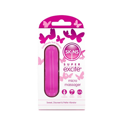 Skins Super Excite Vibrador Bullet Recargable Rosa