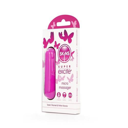 Skins Super Excite Vibrador Bullet Recargable Rosa