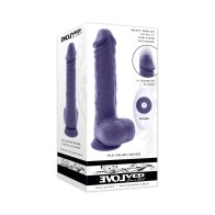 Dildo Recargable Evolved Pleasure Rider con Control Remoto Púrpura