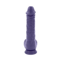 Dildo Recargable Evolved Pleasure Rider con Control Remoto Púrpura