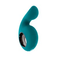 Vibrador Recargable Evolved Thumbs Up Verde Azulado