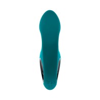 Vibrador Recargable Evolved Thumbs Up Verde Azulado