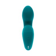 Vibrador Recargable Evolved Thumbs Up Verde Azulado