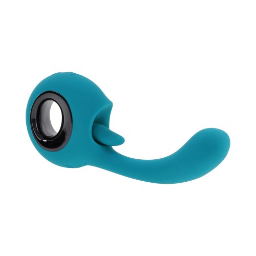 Evolved How Many Licks Rechargeable Teal - Vibrant Pleasure