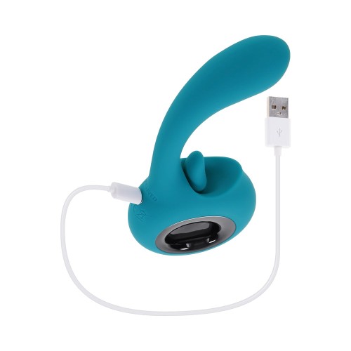 Evolved How Many Licks Rechargeable Teal - Vibrant Pleasure